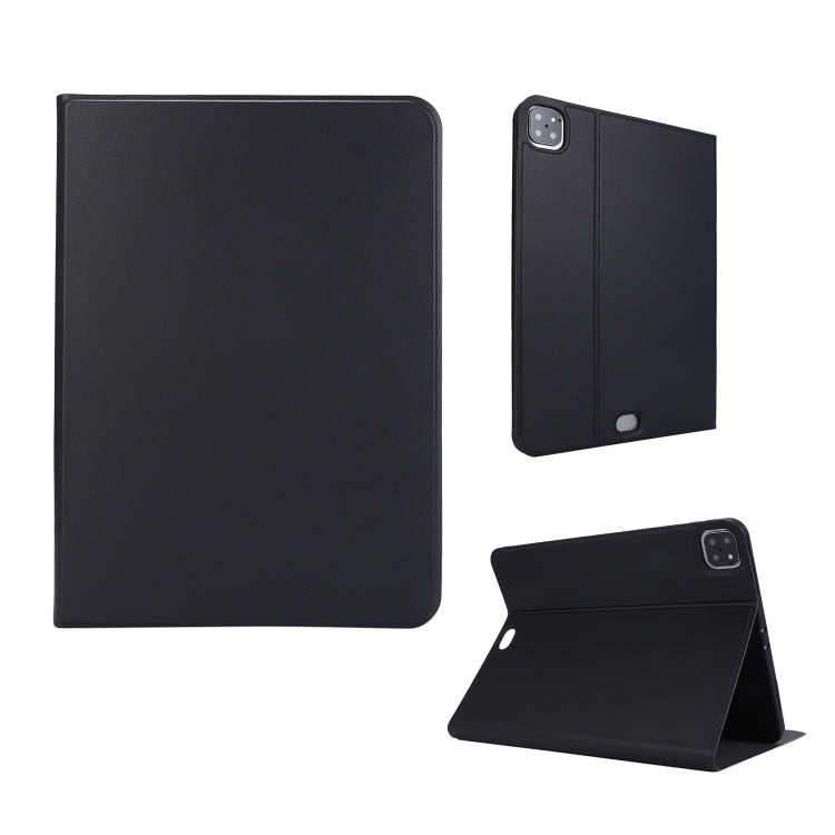 For iPad Pro 11 inch (2020) Voltage Plain Weave Stretch Leather + TPU Bracket Protective Holster With Sleep Function(Black) by bashfashion