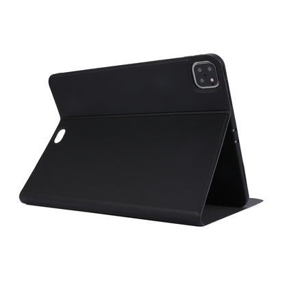 For iPad Pro 11 inch (2020) Voltage Plain Weave Stretch Leather + TPU Bracket Protective Holster With Sleep Function(Black) by bashfashion