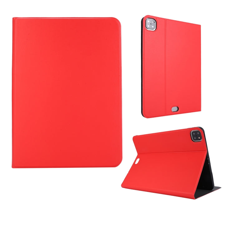 For iPad Pro 11 inch (2020) Voltage Plain Weave Stretch Leather + TPU Bracket Protective Holster With Sleep Function(Red) by bashfashion