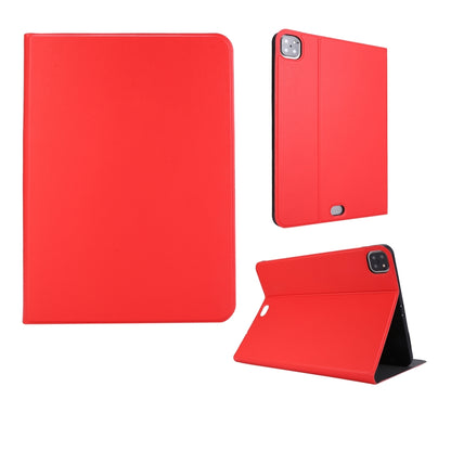For iPad Pro 11 inch (2020) Voltage Plain Weave Stretch Leather + TPU Bracket Protective Holster With Sleep Function(Red) by bashfashion