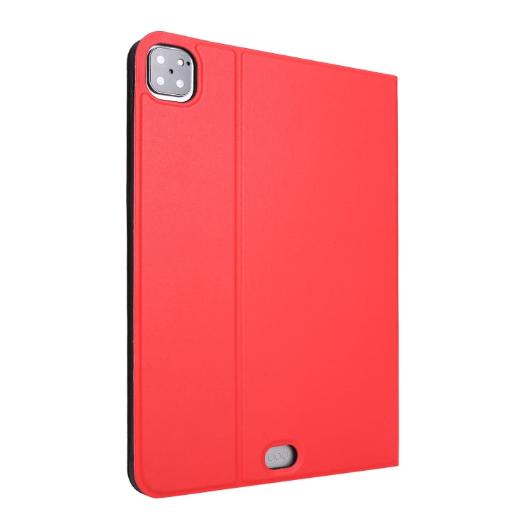 For iPad Pro 11 inch (2020) Voltage Plain Weave Stretch Leather + TPU Bracket Protective Holster With Sleep Function(Red) by bashfashion