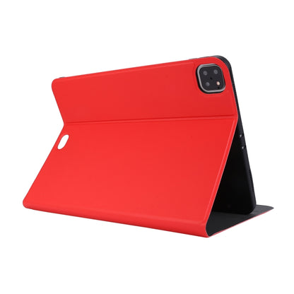 For iPad Pro 11 inch (2020) Voltage Plain Weave Stretch Leather + TPU Bracket Protective Holster With Sleep Function(Red) by bashfashion