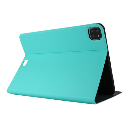 For iPad Pro 11 inch (2020) Voltage Plain Weave Stretch Leather + TPU Bracket Protective Holster With Sleep Function(Green)