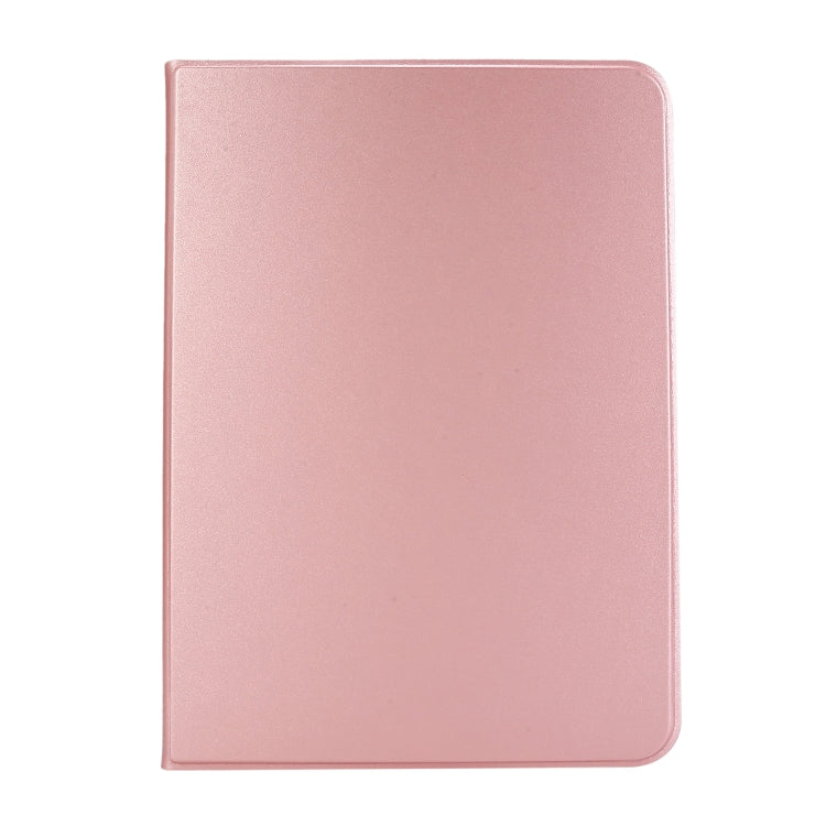 For iPad Pro 11 inch (2020) Voltage Plain Weave Stretch Leather + TPU Bracket Protective Holster With Sleep Function(Rose Gold) by bashfashion