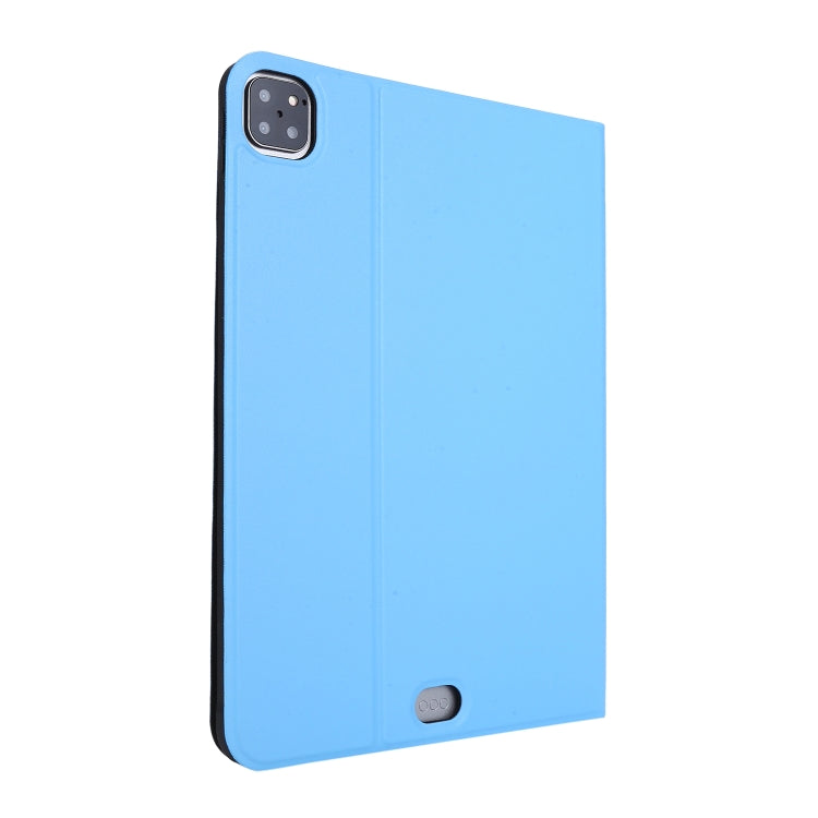 For iPad Pro 11 inch (2020) Voltage Plain Weave Stretch Leather + TPU Bracket Protective Holster With Sleep Function(Light Blue) by bashfashion