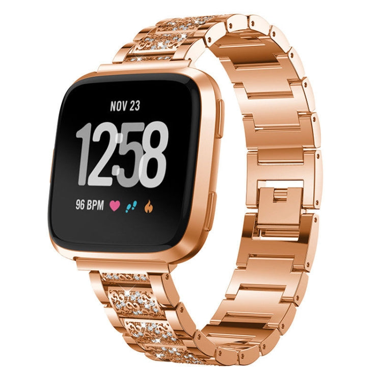 For Huami 1 / Huami 2 / Ticwatch1 / Ticwatch Pro / Samsung Galaxy Watch 46mm / Samsung S3 / Huawei Watch 2 Pro / Huawei GT / Honor Magic Full Diamond Metal 22mm Watch Band(Rose Gold) by bashfashion