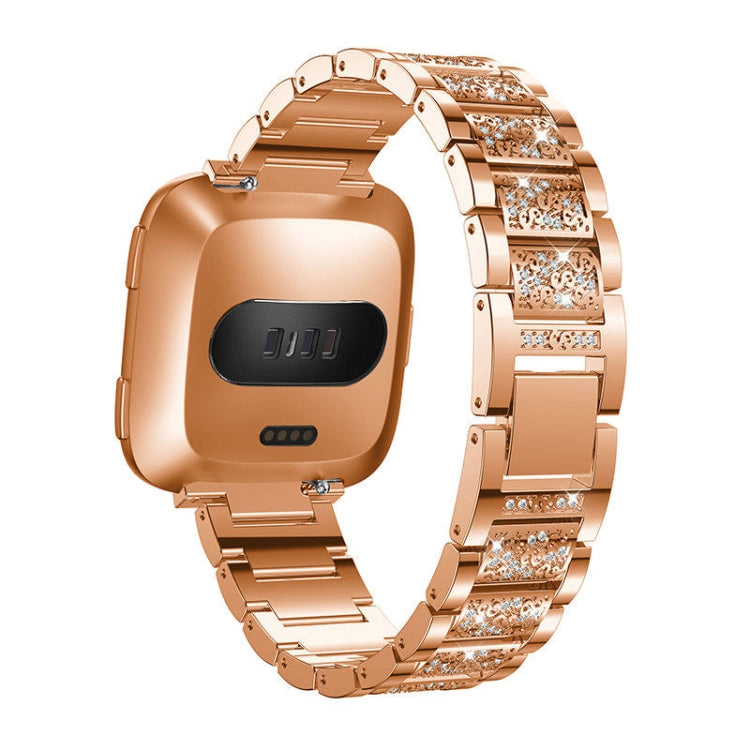 For Huami 1 / Huami 2 / Ticwatch1 / Ticwatch Pro / Samsung Galaxy Watch 46mm / Samsung S3 / Huawei Watch 2 Pro / Huawei GT / Honor Magic Full Diamond Metal 22mm Watch Band(Rose Gold) by bashfashion