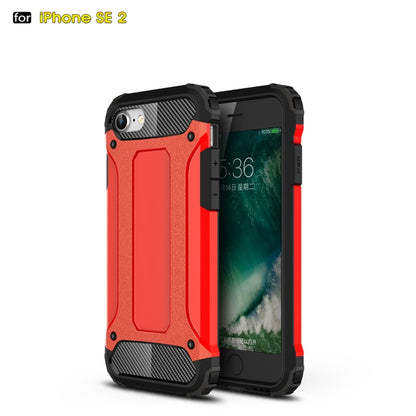 For iPhone SE 2022 / SE 2020 Magic Armor TPU + PC Combination Case(Red) by bashfashion