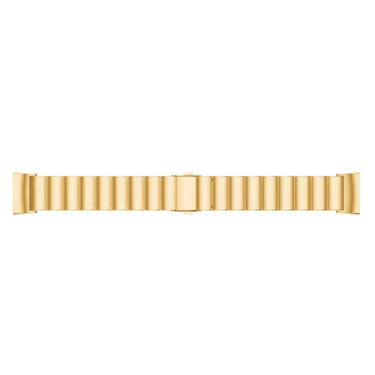 One Beads Slingshot Buckle Solid Stainless Steel Watch Band for Fitbit Charge 4(Gold) by bashfashion
