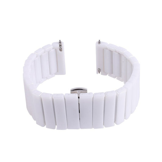 22mm For Huawei Watch GT2e GT2 46mm Ceramic Watch Band(White) by bashfashion