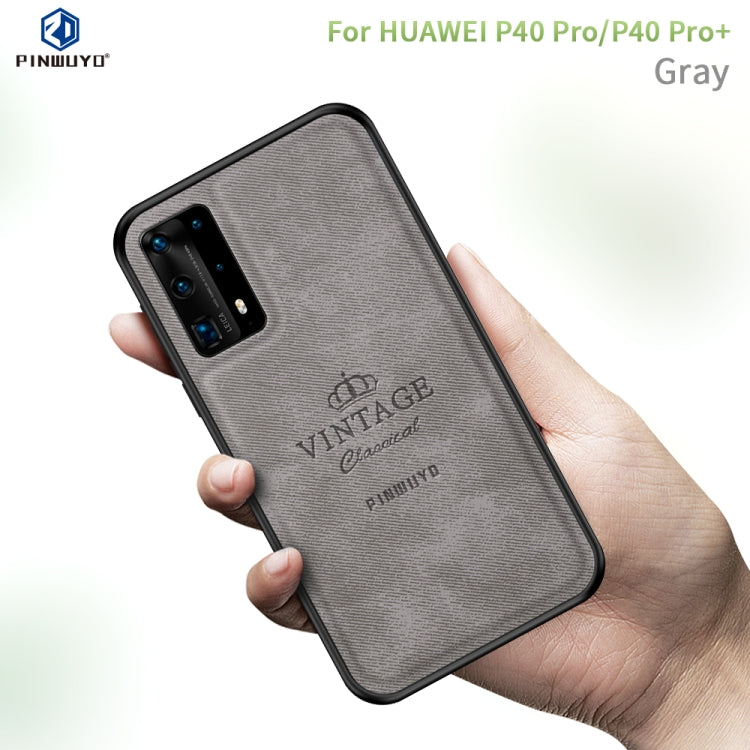 For Huawei P40 pro / P40pro+ PINWUYO Zun Series PC + TPU + Skin Waterproof And Anti-fall All-inclusive Protective Shell(Gray) by PINWUYO
