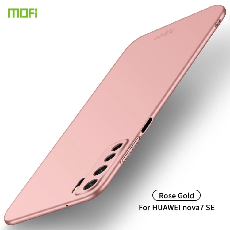 For Huawei Nova 7 SE MOFI Frosted PC Ultra-thin Hard Case(Rose gold) by MOFI