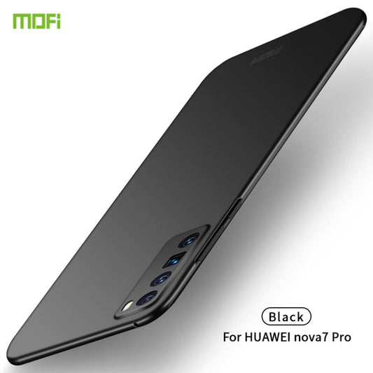 For Huawei Nova 7 Pro MOFI Frosted PC Ultra-thin Hard Case(Black) by MOFI