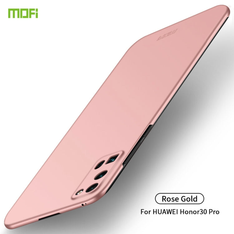 For Huawei Honor 30 Pro MOFI Frosted PC Ultra-thin Hard Case(Rose gold) by MOFI