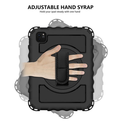 For iPad Pro 11 (2020) PC + Silicone Shockproof Combination Tablet Case with 360 Degree Rotating Holder & Handle(Black) by bashfashion