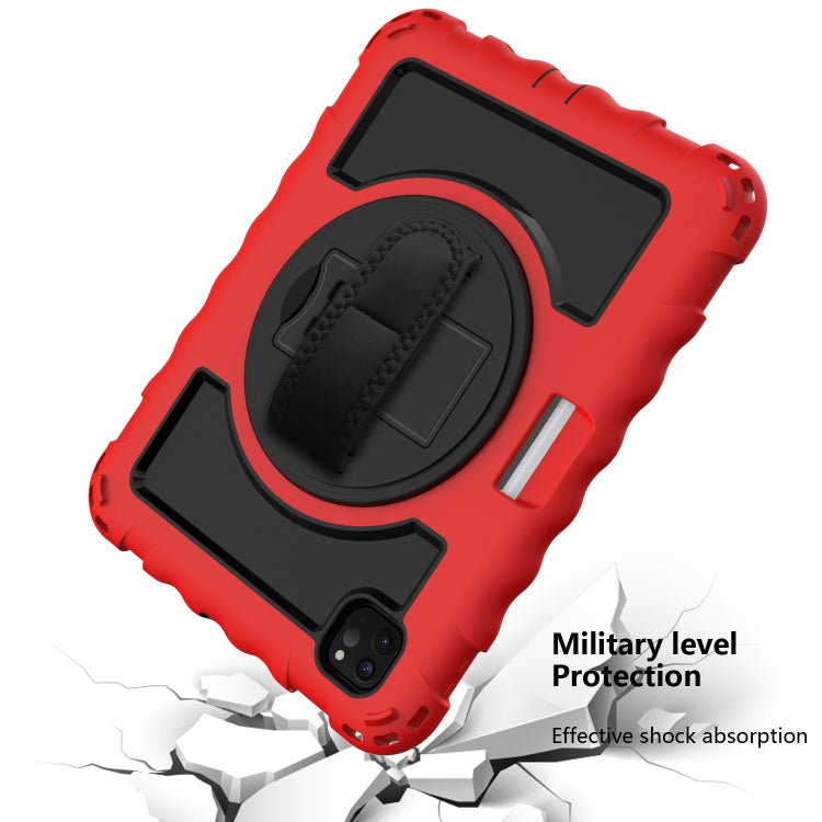 For iPad Pro 11 (2020) PC + Silicone Shockproof Combination Tablet Case with 360 Degree Rotating Holder & Handle(Red) by bashfashion