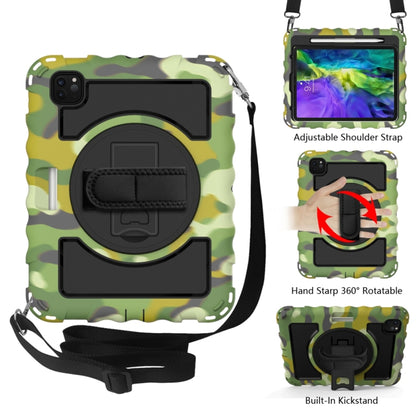 For iPad Pro 11 (2020) PC + Silicone Shockproof Combination Tablet Case with 360 Degree Rotating Holder & Handle(Camouflage) by bashfashion