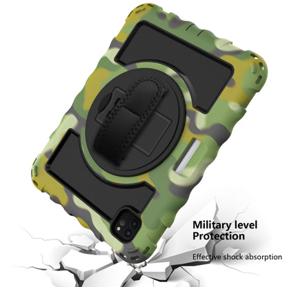 For iPad Pro 11 (2020) PC + Silicone Shockproof Combination Tablet Case with 360 Degree Rotating Holder & Handle(Camouflage) by bashfashion