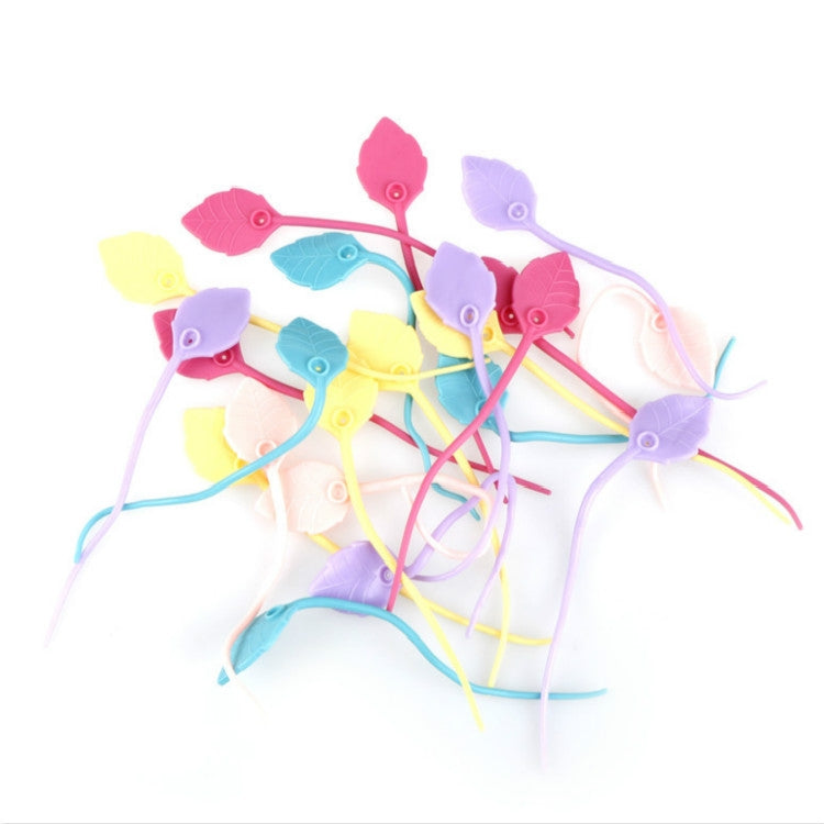 20 PCS Environmental Protection Silicone Plastic Bag Sealing Clip Food Bag Bundle Cable Tie, Random Color Delivery by bashfashion