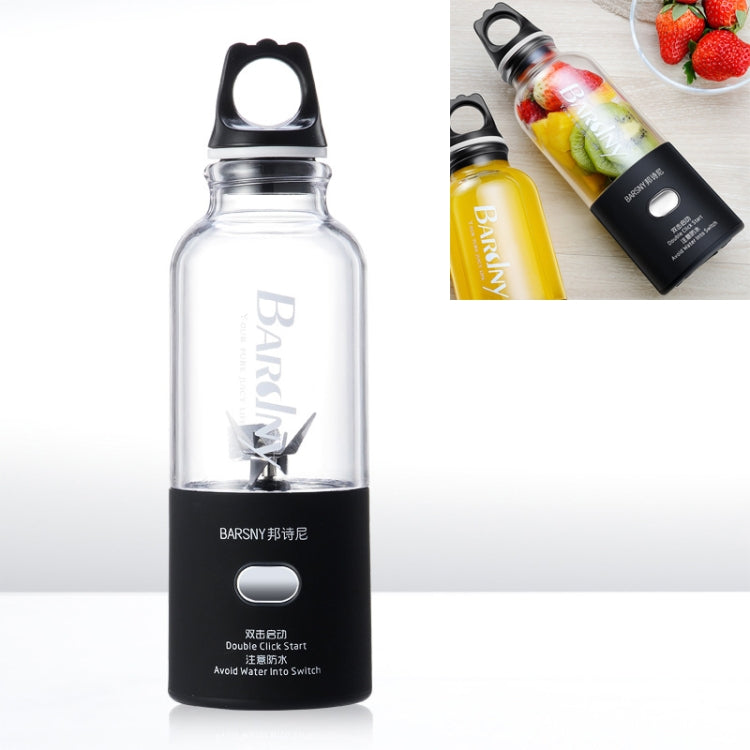 Multifunctional Juicer Rotatory Extractor Cup Portable USB Charge Juicer Blender with 6 Blades(Black) by bashfashion