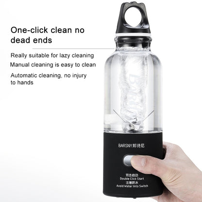 Multifunctional Juicer Rotatory Extractor Cup Portable USB Charge Juicer Blender with 6 Blades(Black) by bashfashion