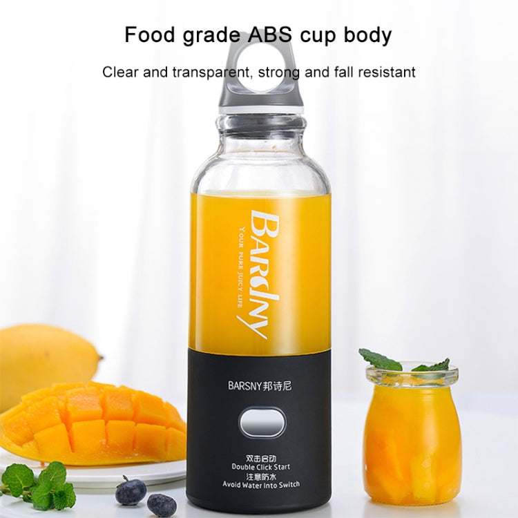 Multifunctional Juicer Rotatory Extractor Cup Portable USB Charge Juicer Blender with 6 Blades(Black) by bashfashion