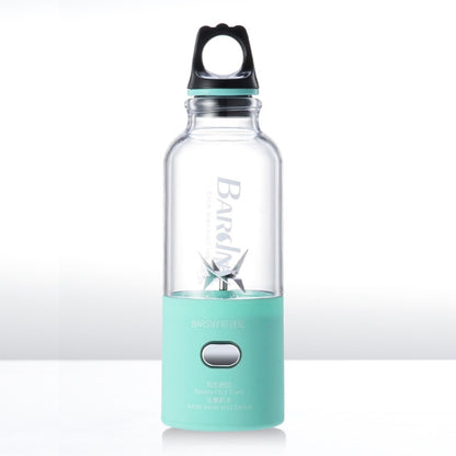 Multifunctional Juicer Rotatory Extractor Cup Portable USB Charge Juicer Blender with 6 Blades(Blue) by bashfashion