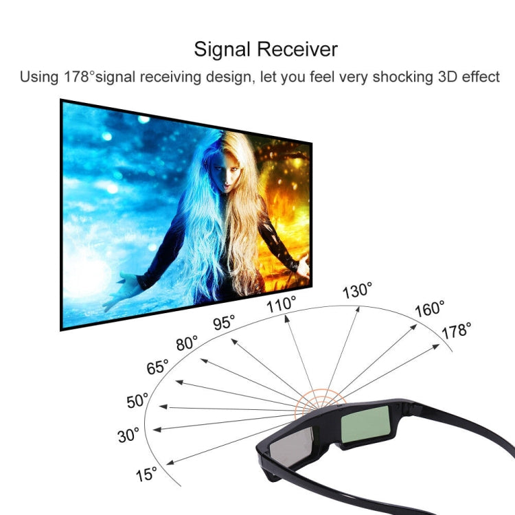 3D DLP-Link active glasses eyewear for BenQ Z4/H1/G1/P1 LG,NUTS,Acer,Optoma DLP-LINK projectors by bashfashion