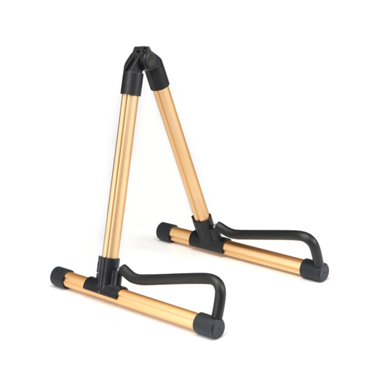Gold SK20 Universal Foldable Aluminum Alloy Portable Guitar Stand String Instrument Stand by bashfashion
