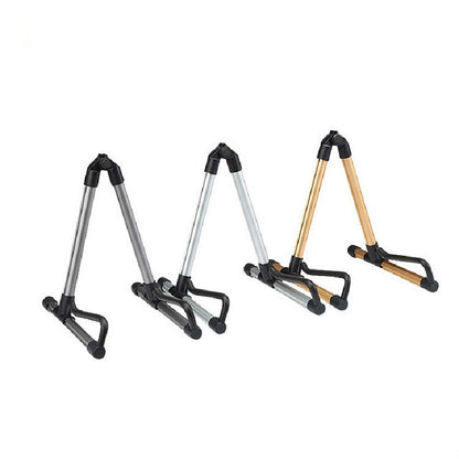 Gold SK20 Universal Foldable Aluminum Alloy Portable Guitar Stand String Instrument Stand by bashfashion