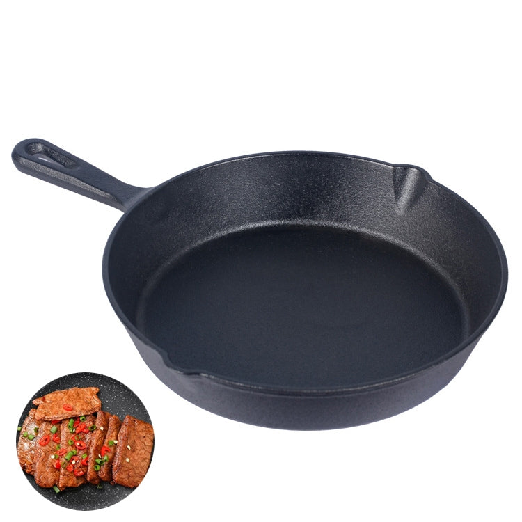 Cast Iron Non Stick Frying Pan Cooking Pot, Sheet Size:25cm by bashfashion