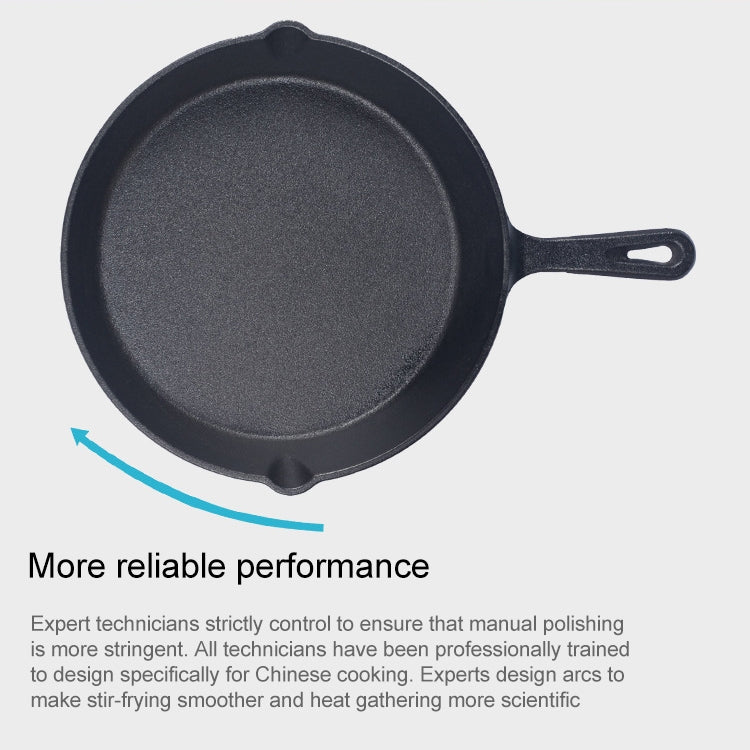 Cast Iron Non Stick Frying Pan Cooking Pot, Sheet Size:25cm by bashfashion
