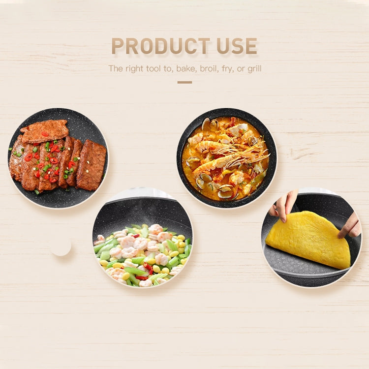 Cast Iron Non Stick Frying Pan Cooking Pot, Sheet Size:25cm by bashfashion