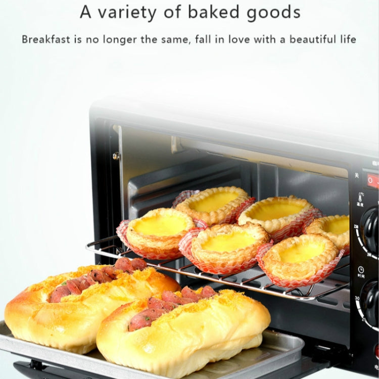 3 in 1 Electric Breakfast Machine Multifunction Coffee Maker + Frying Pan + Mini Oven Household Bread Pizza Oven(Black) by bashfashion