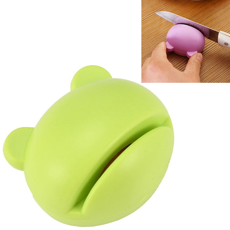 Multifunction Cartoon Design Knife Sharpener(Green) by bashfashion