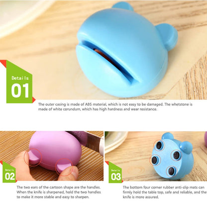 2 PCS Multifunction Cartoon Design Knife Sharpener(Blue) by bashfashion
