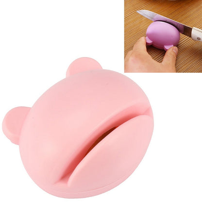Multifunction Cartoon Design Knife Sharpener(Pink) by bashfashion