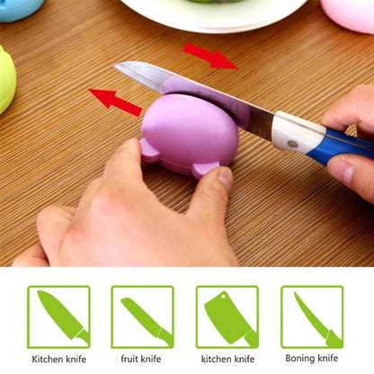 Multifunction Cartoon Design Knife Sharpener(Pink) by bashfashion