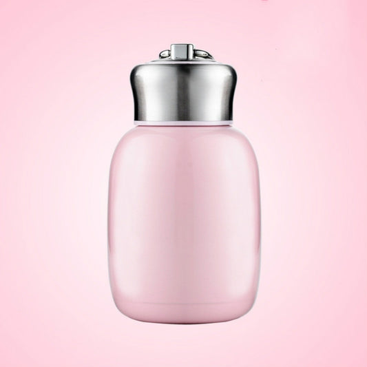 Mini Cute Coffee Vacuum Flasks Thermos Stainless Steel Cup Travel Drink Water Bottle Thermoses Mugs 200ML(Pink) by bashfashion