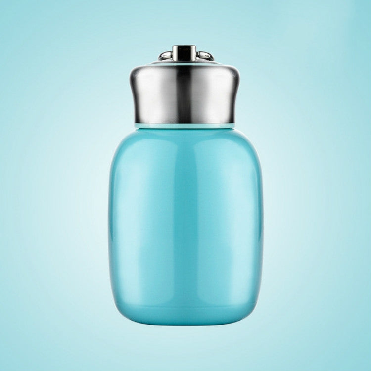 Mini Cute Coffee Vacuum Flasks Thermos Stainless Steel Cup Travel Drink Water Bottle Thermoses Mugs 280ML(Blue) by bashfashion