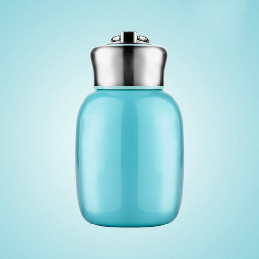 Mini Cute Coffee Vacuum Flasks Thermos Stainless Steel Cup Travel Drink Water Bottle Thermoses Mugs 280ML(Blue) by bashfashion