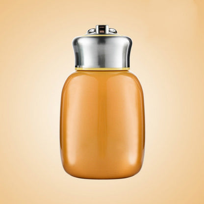 Mini Cute Coffee Vacuum Flasks Thermos Stainless Steel Cup Travel Drink Water Bottle Thermoses Mugs 280ML(Orange) by bashfashion