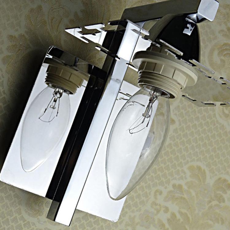 Single Head Creative Simple Modern Bedroom Living Room Aisle Corridor Crystal Wall Lamp with 5W LED Light Source by bashfashion