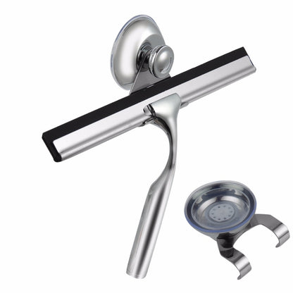 Glass Window Squeegee Cleaner Shower Bathroom Mirror Rubber Wiper With Suction Hook Water Vapor Removal by bashfashion