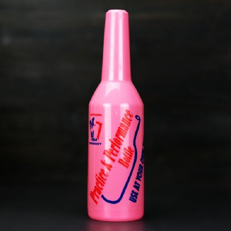 Bar Plastic Exercise Bottle for Fancy Bartending Practicing(Pink) by bashfashion