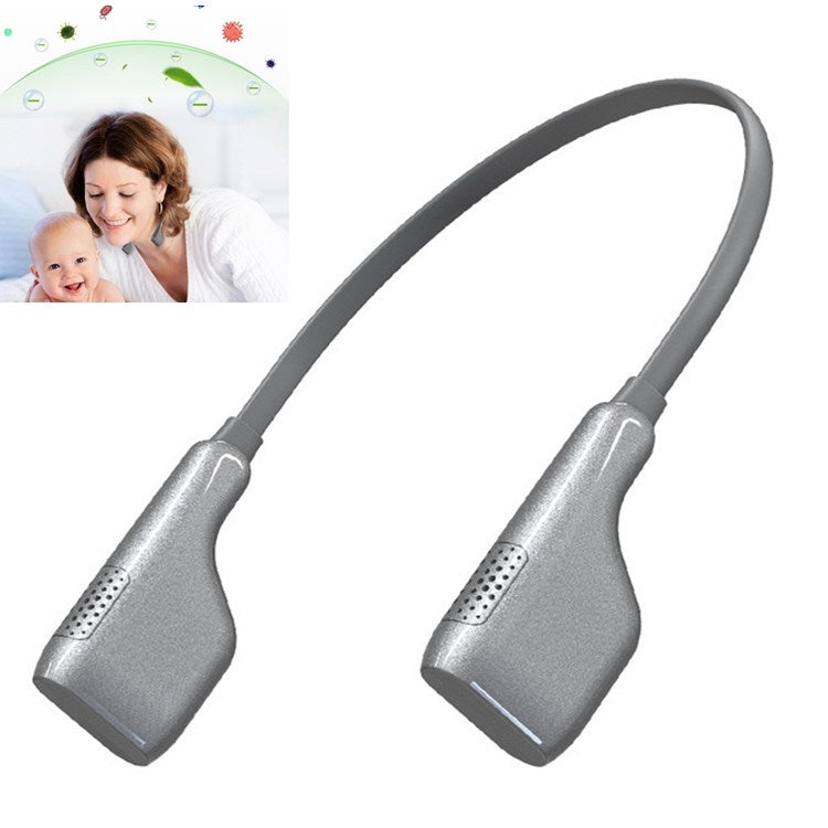 Hanging Neck Negative Ion Air Purifier Portable Household Formaldehyde Removal Portable Purifier(Black) by bashfashion