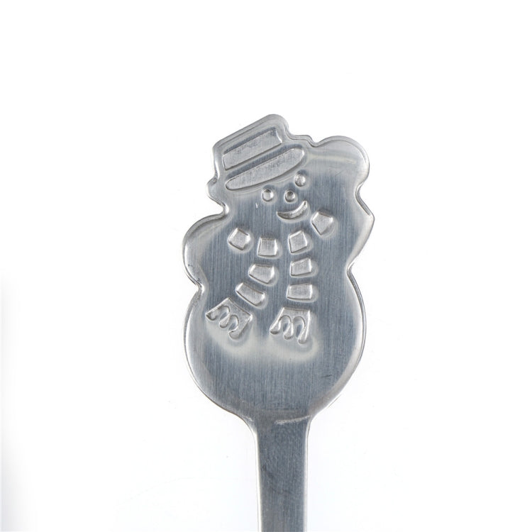 2 Sets Creative Stainless Steel Christmas Cutlery Four-piece Set by bashfashion