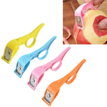 Kitchen Fruit Peeler Stainless Steel Peeling Knife Random Color Delivery by bashfashion