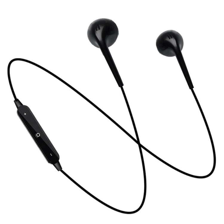 S6 Sport Wireless Bluetooth Earphone for iPhone / Xiaomi / Huawei, with Mic(Black) by bashfashion