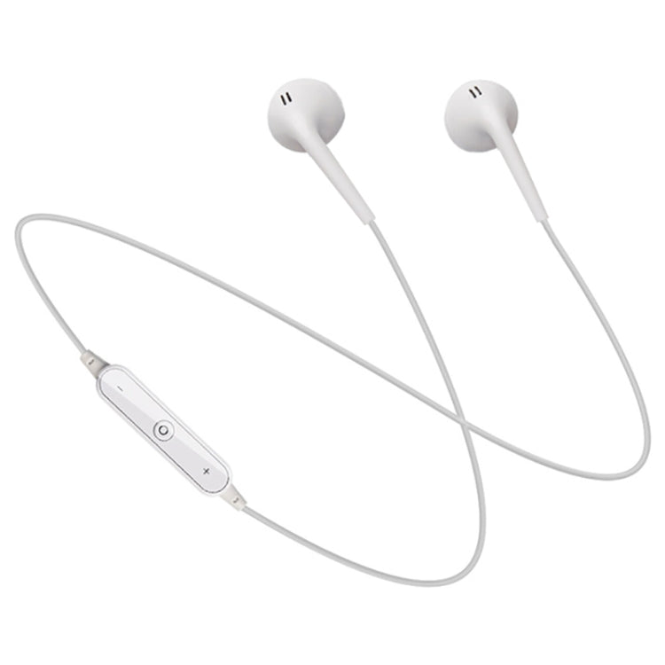 S6 Sport Wireless Bluetooth Earphone for iPhone / Xiaomi / Huawei, with Mic(WHITE) by bashfashion